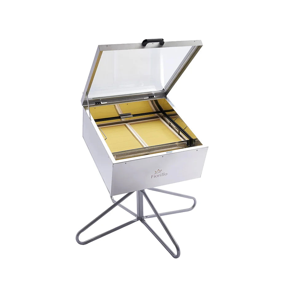 3290 Sonnenwachsschmelzer 70×70 cm → Edelstahl, isoliert, drehbar